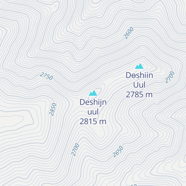 Map of Deshijn uul