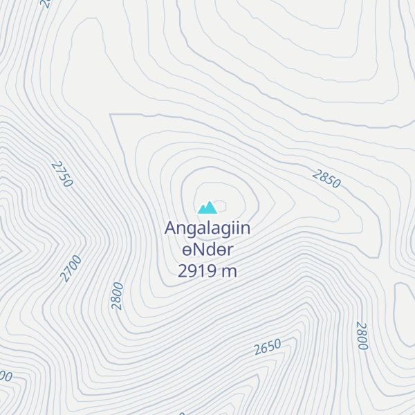 Map of Angalagiin өNdөr