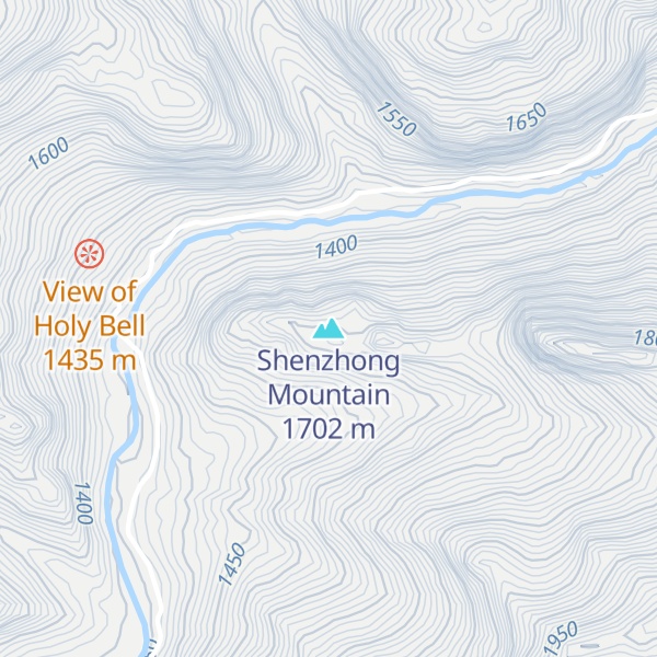 Map of Shenzhong Mountain