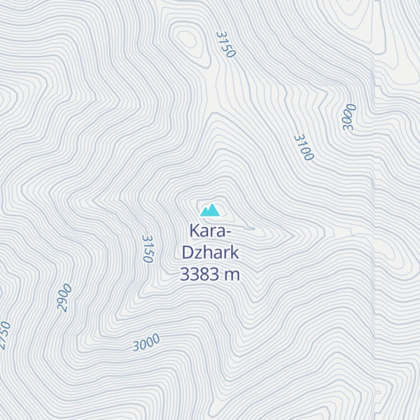Map of Kara-Dzhark
