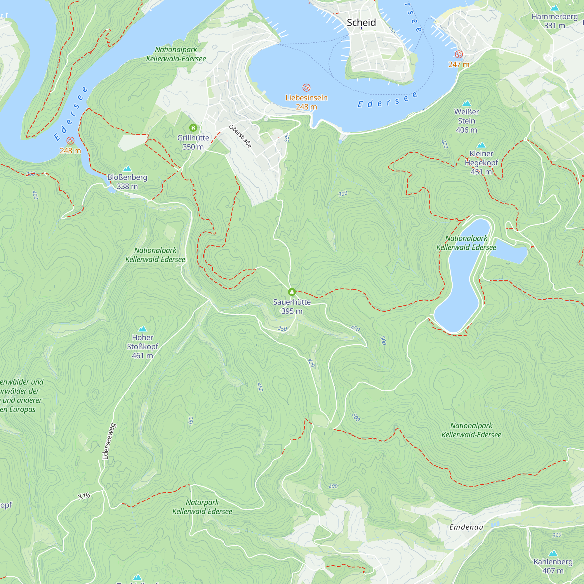 Sauerhütte map