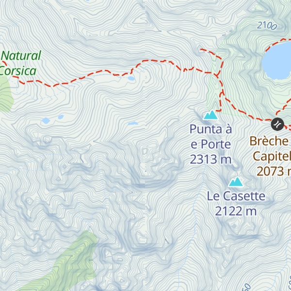 Map of Crête de Rinella