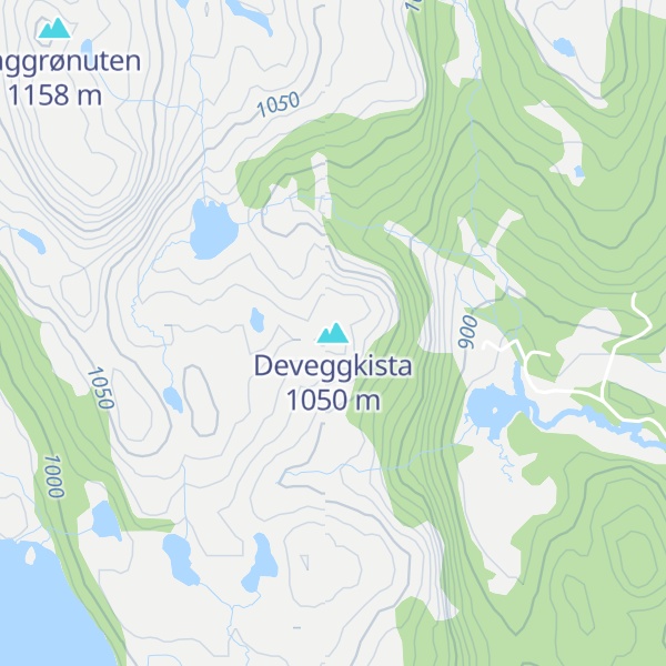 Map of Deveggkista