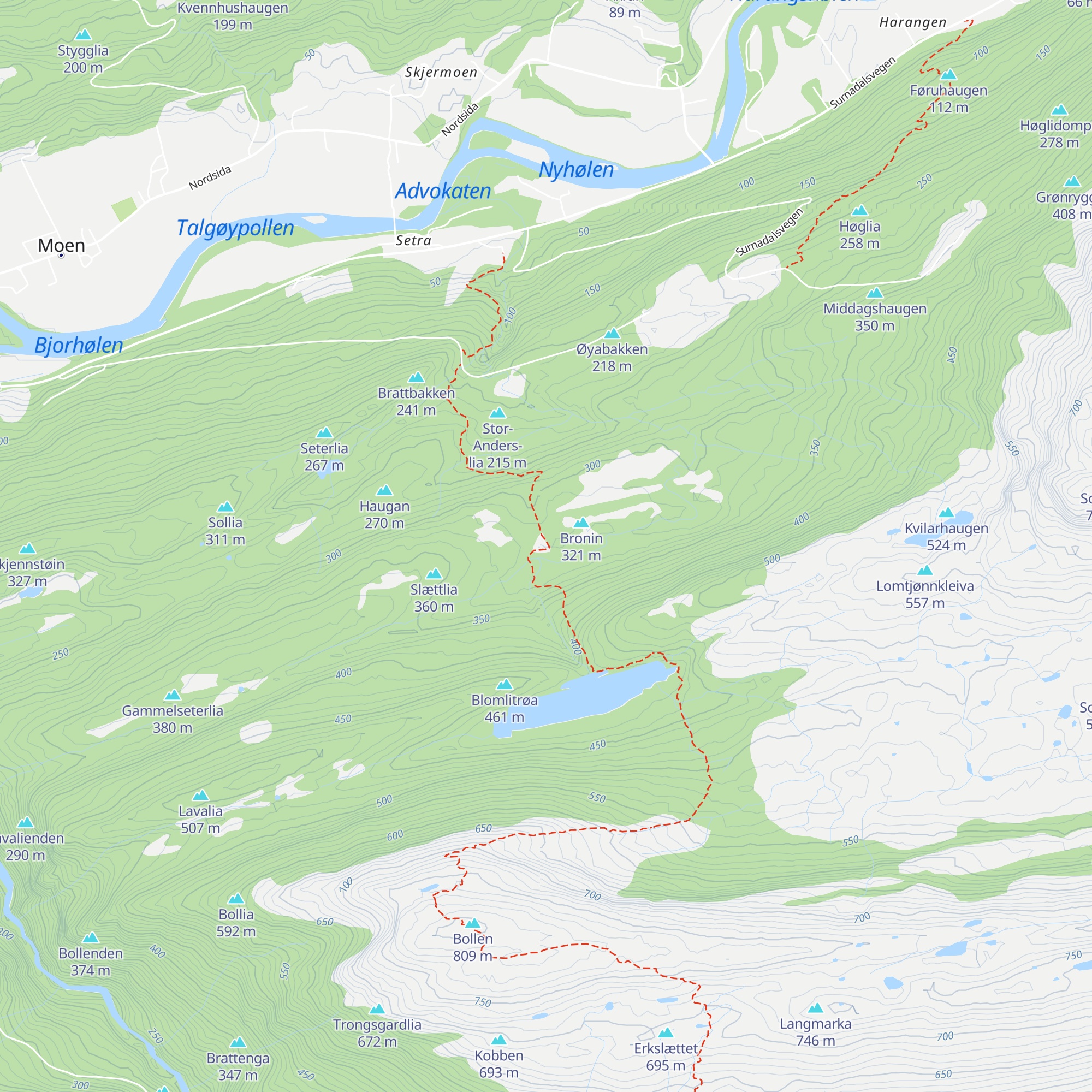 Sætersetra map