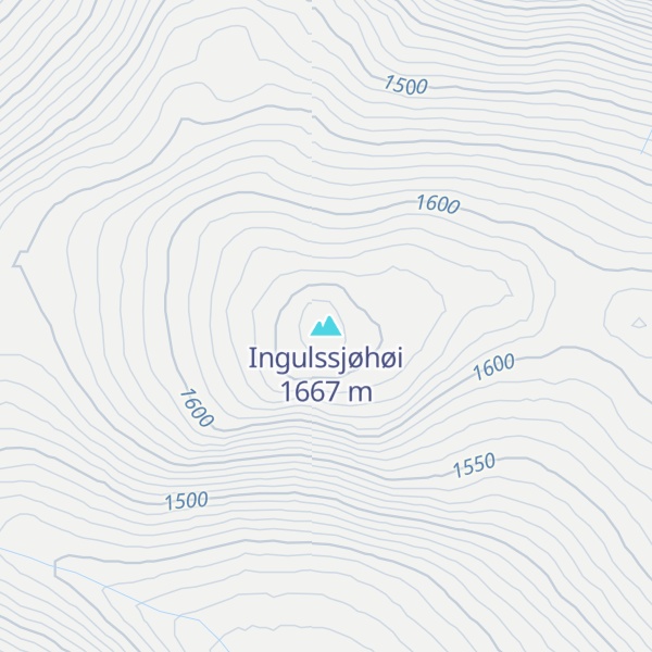 Map of Ingulssjøhøi