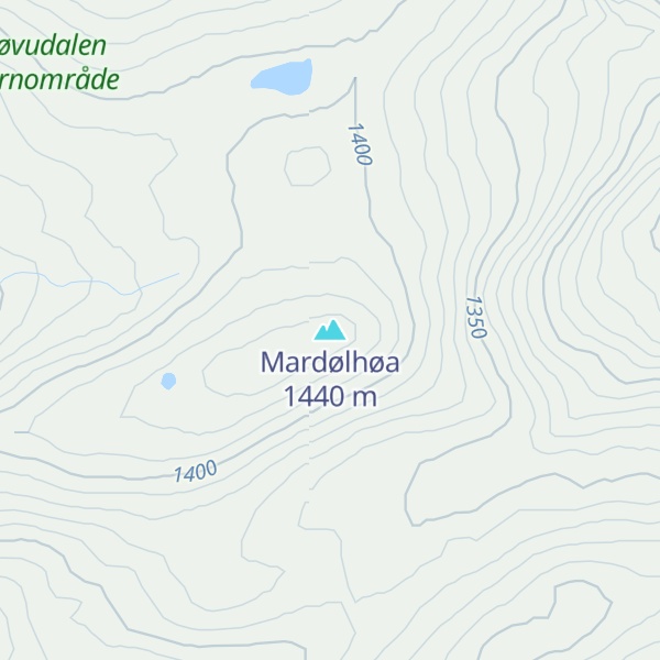 Map of Mardølhøa