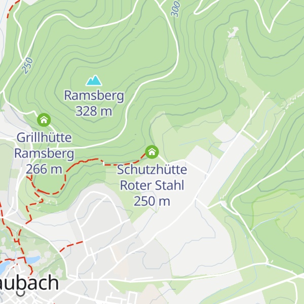 Map of Schutzhütte Roter Stahl