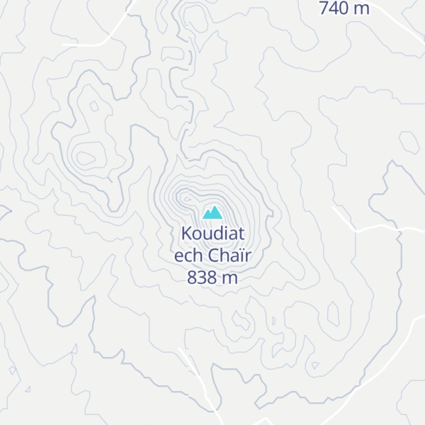 Map of Koudiat ech Chaïr
