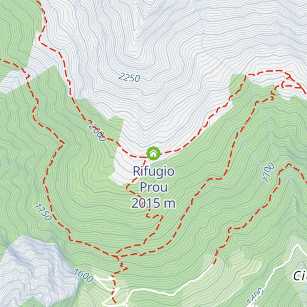 Map of Rifugio Prou