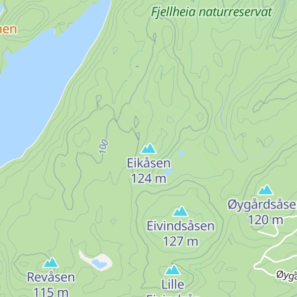 Map of Eikåsen