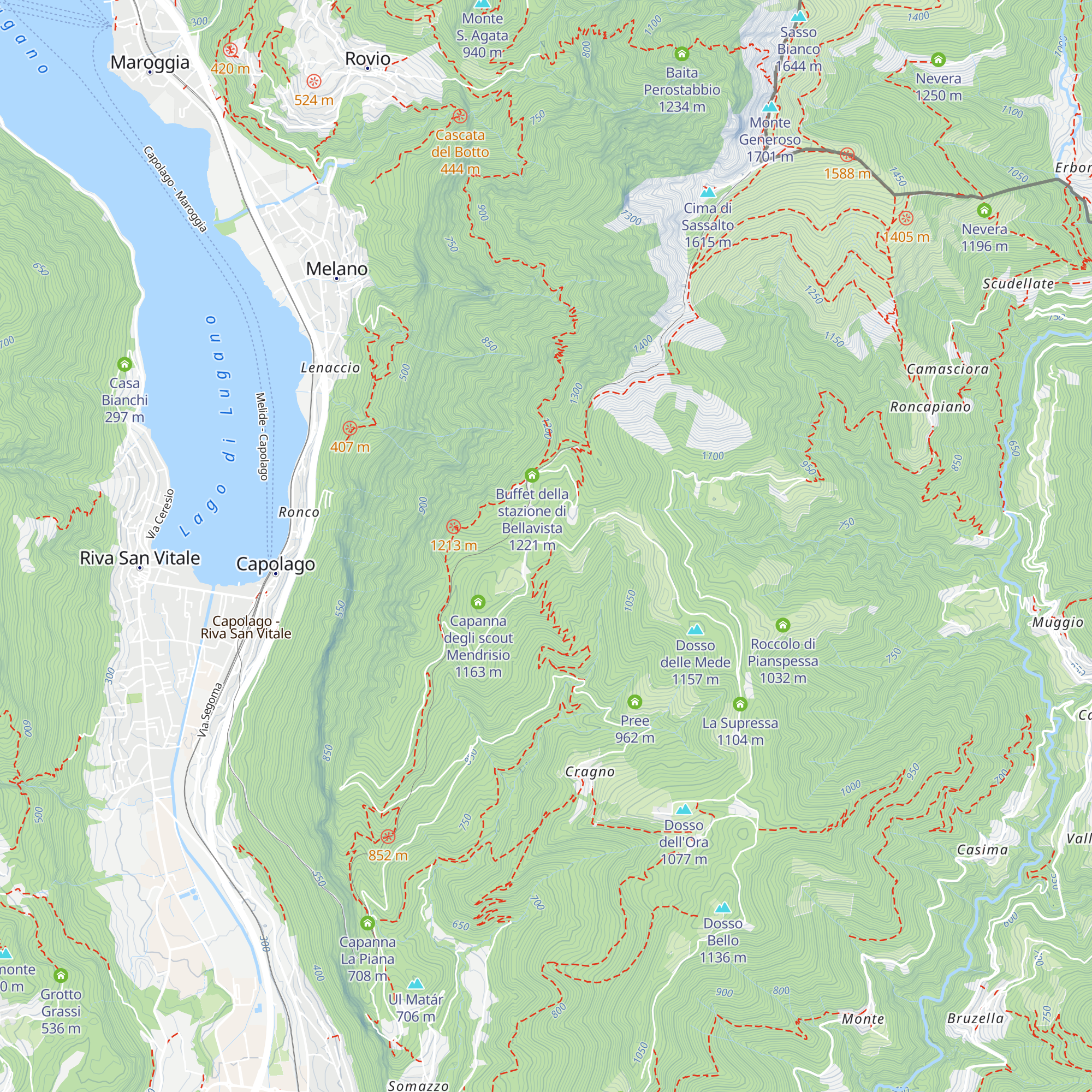 Osteria La Peonia map