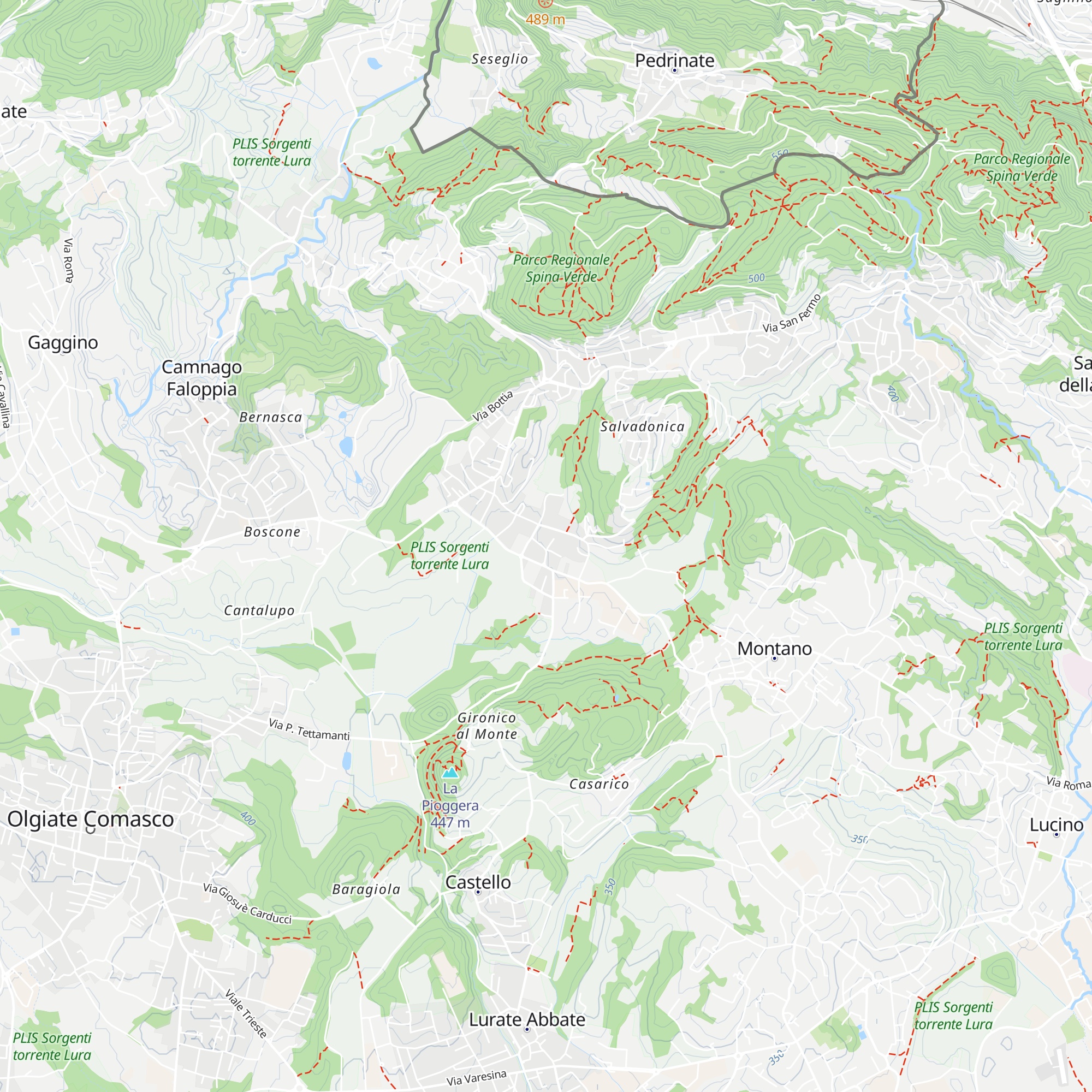 Municipio di Gironico map
