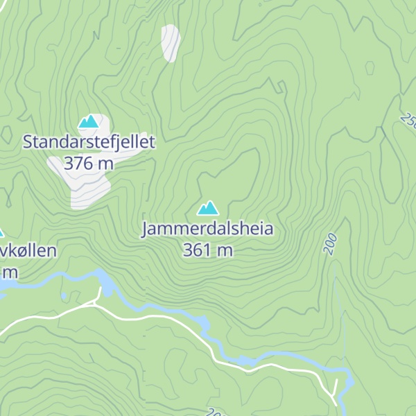 Map of Jammerdalsheia