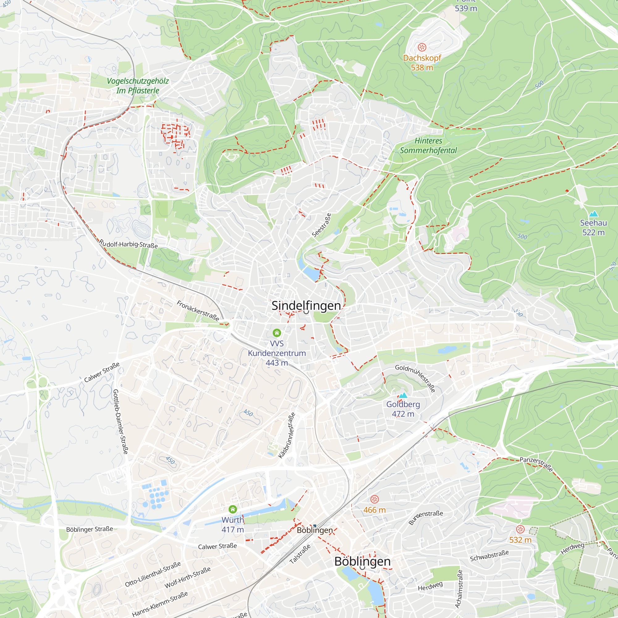 I - Punkt 
Tourist Information
Galerie Stadt Sindelfingen map