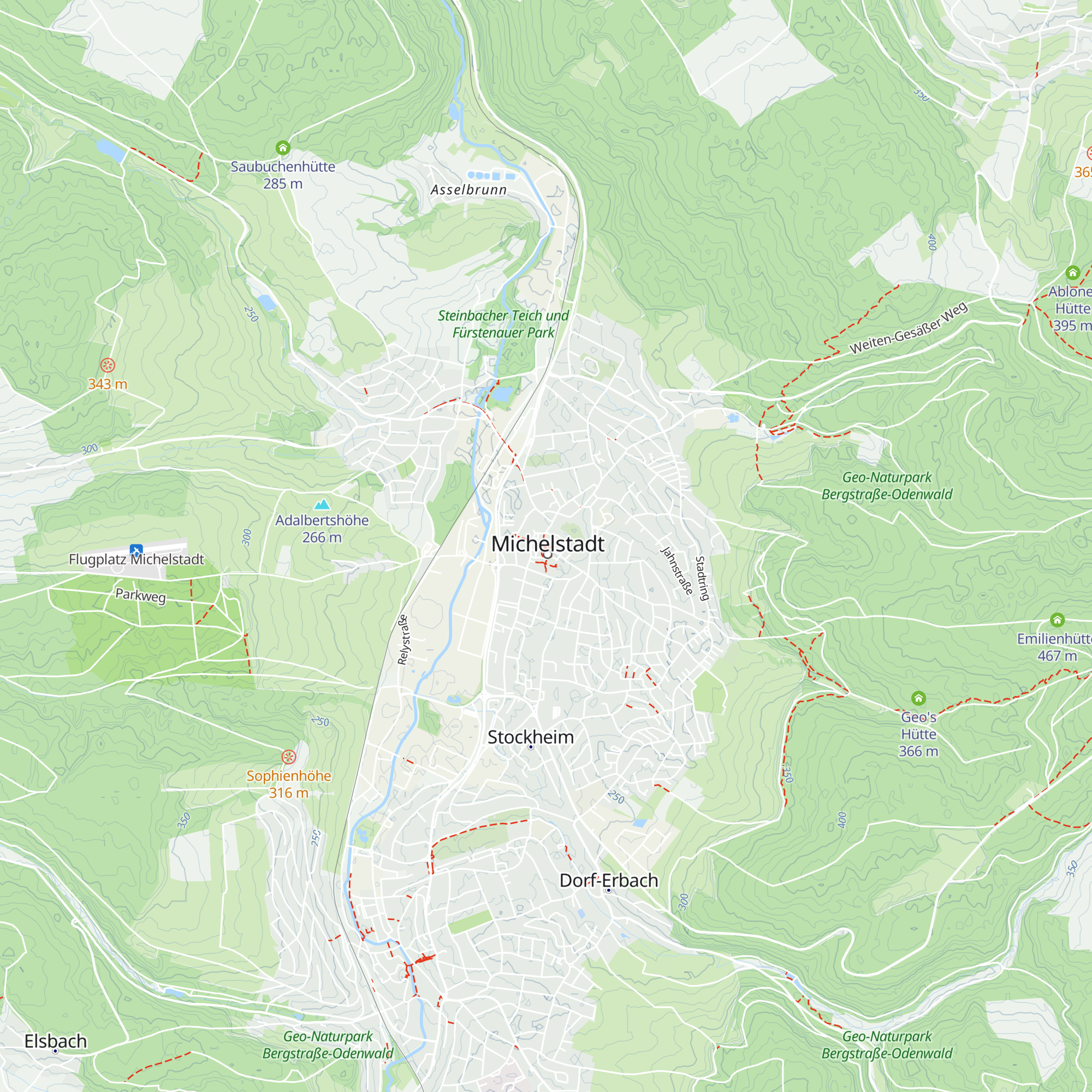 Tourist Information Michelstadt map