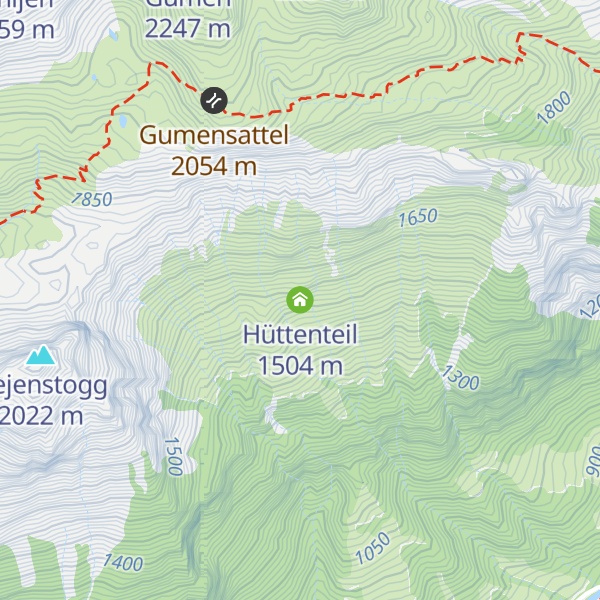 Map of Hüttenteil