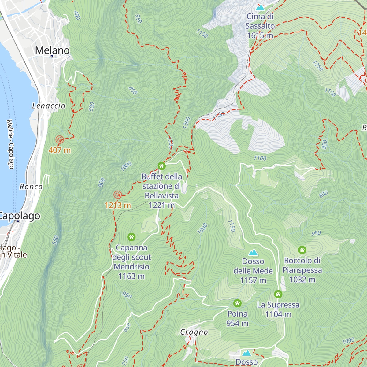 Momò Bellavista map