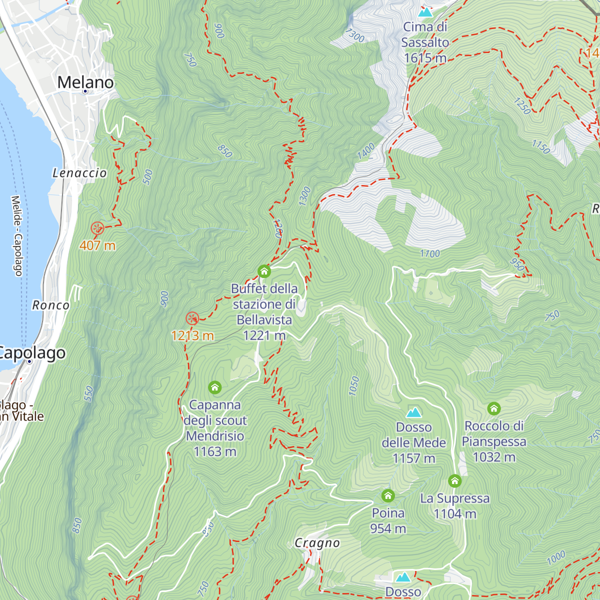Momò Bellavista map