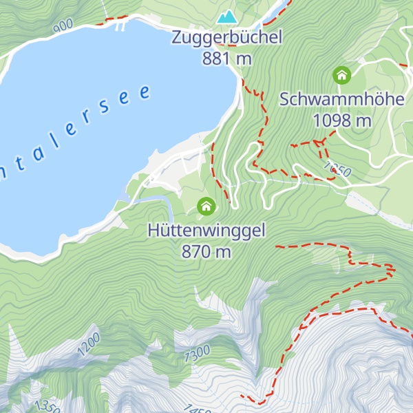 Map of Hüttenwinggel