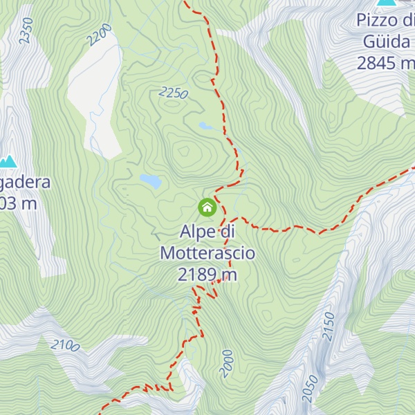 Map of Alpe di Motterascio