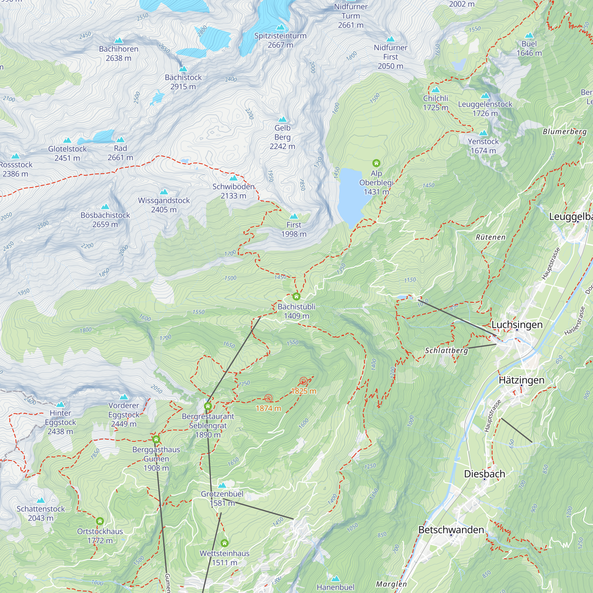 Bächistübli map