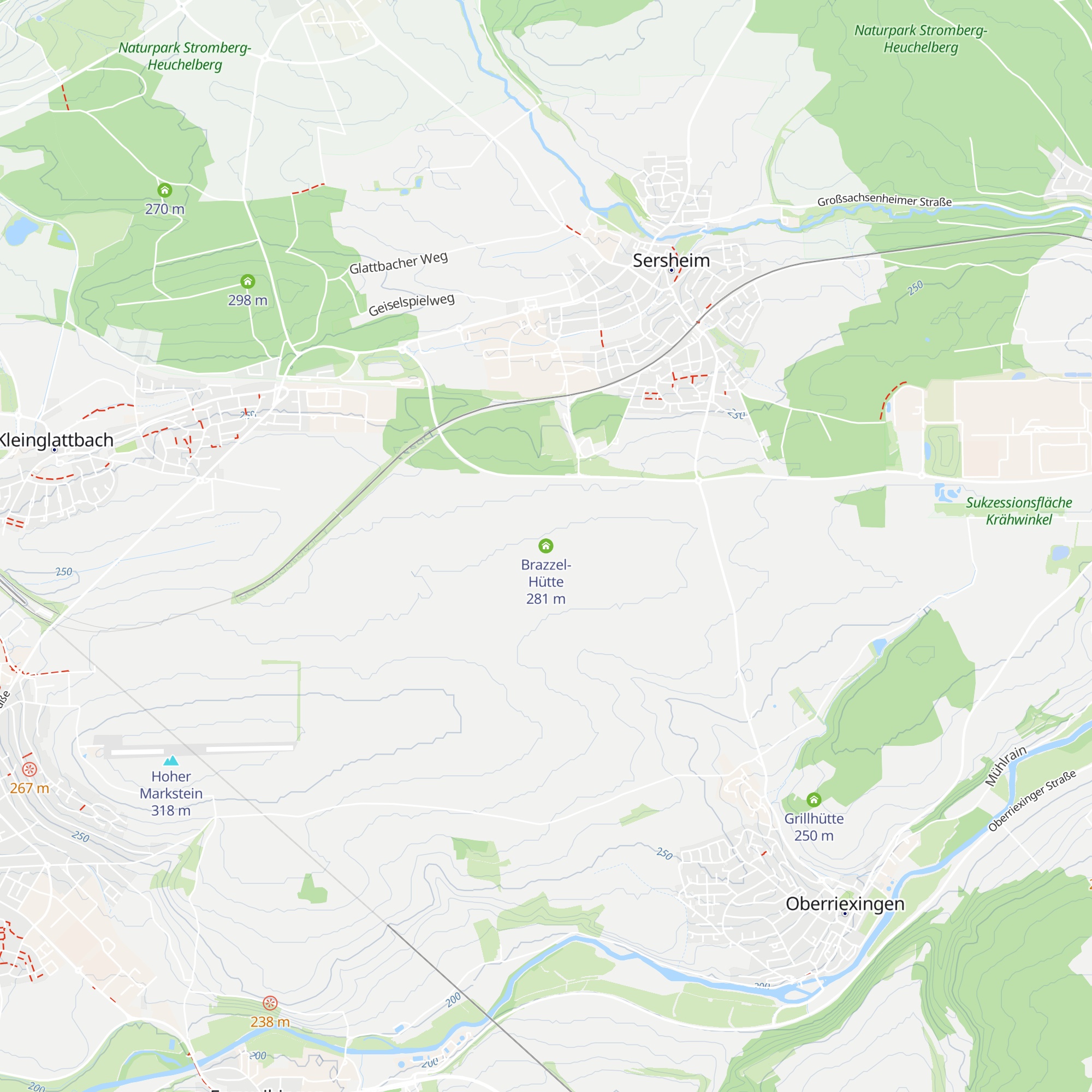 Brazzel-Hütte map