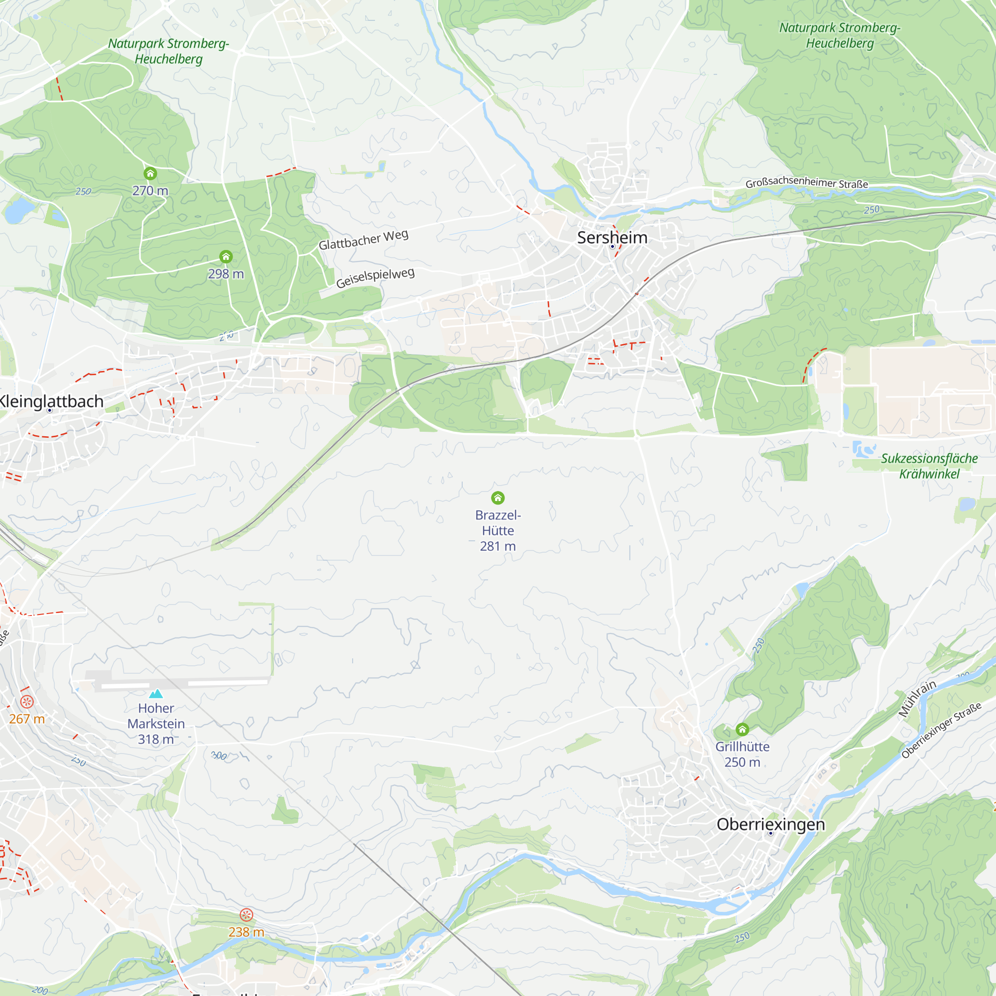 Brazzel-Hütte map