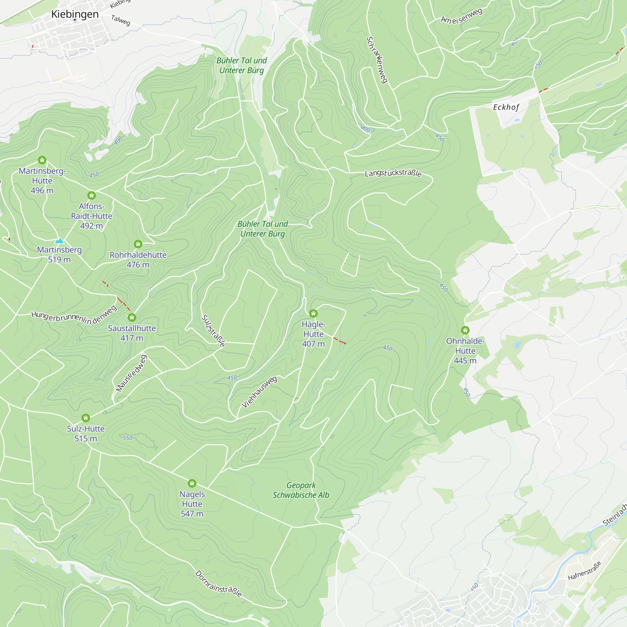 Hägle-Hütte map