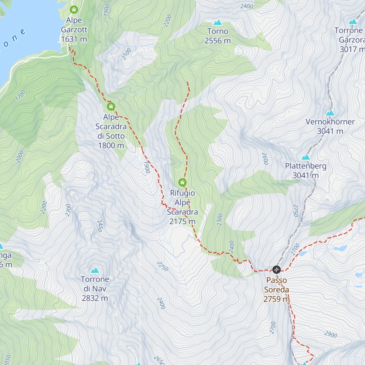 Rifugio Alpe Scaradra map