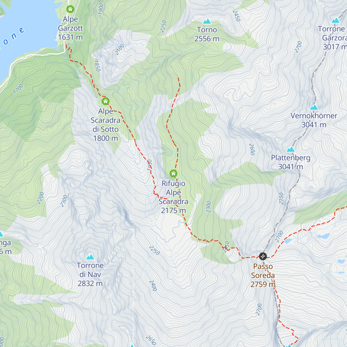 Rifugio Alpe Scaradra map
