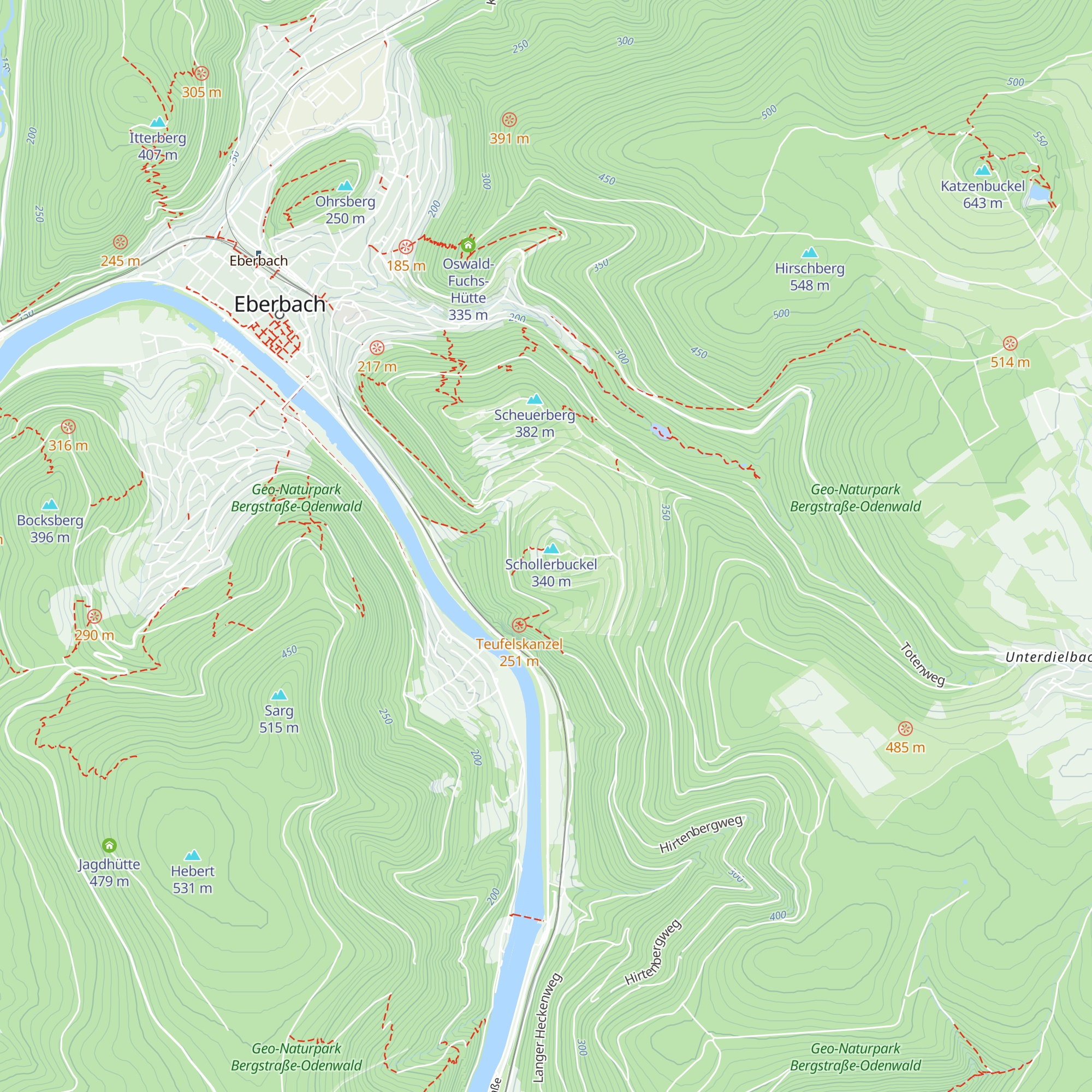 Ernst-Hohn-Hütte map