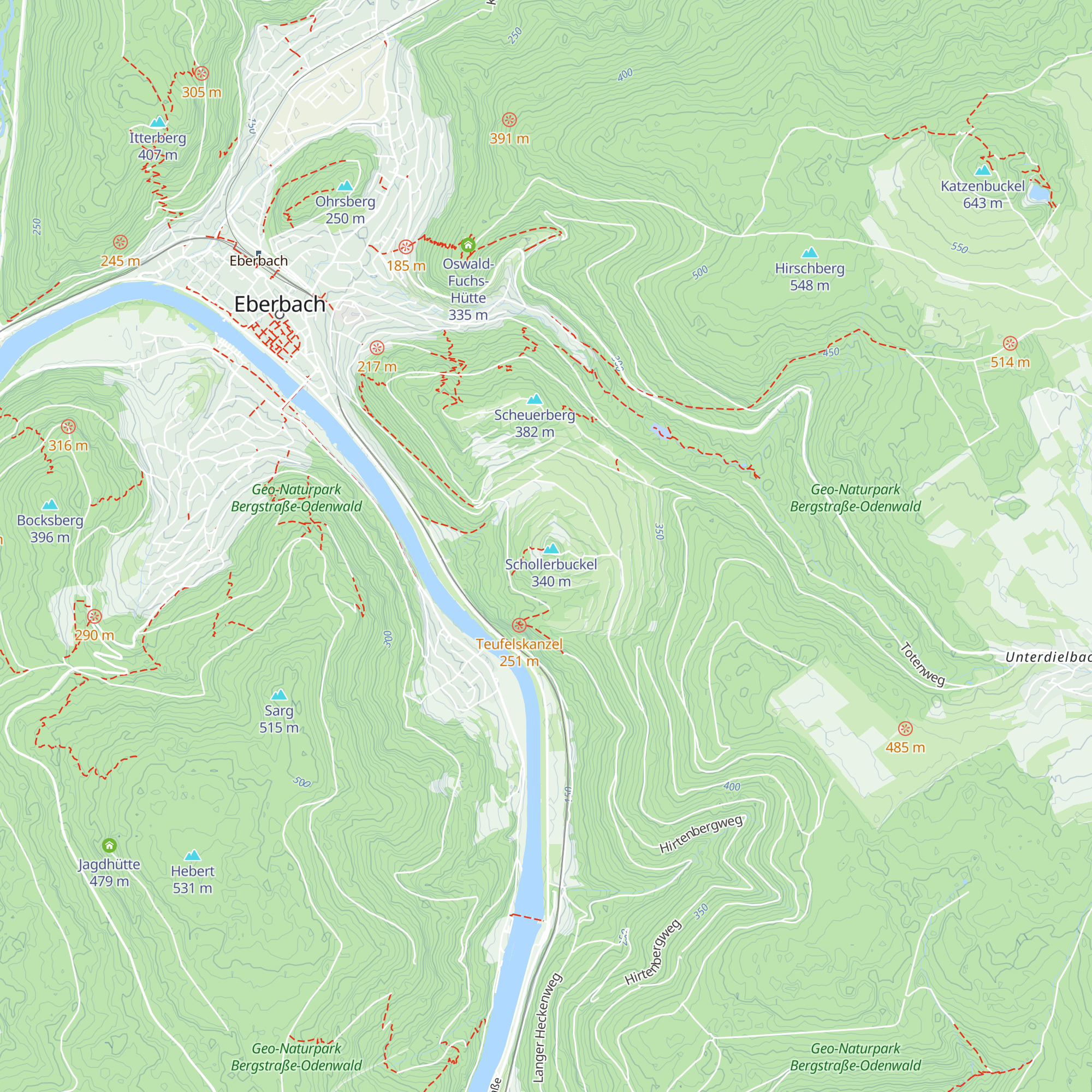 Ernst-Hohn-Hütte map