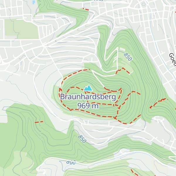 Map of Braunhardsberg