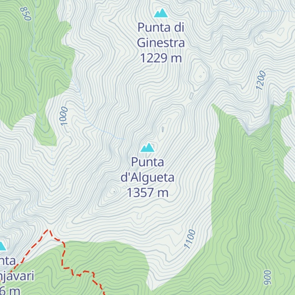 Map of Punta d'Algueta