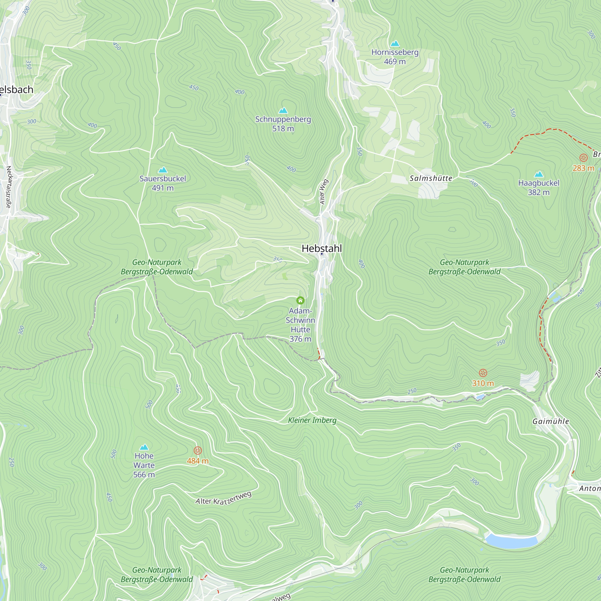 Adam-Schwinn Hütte map