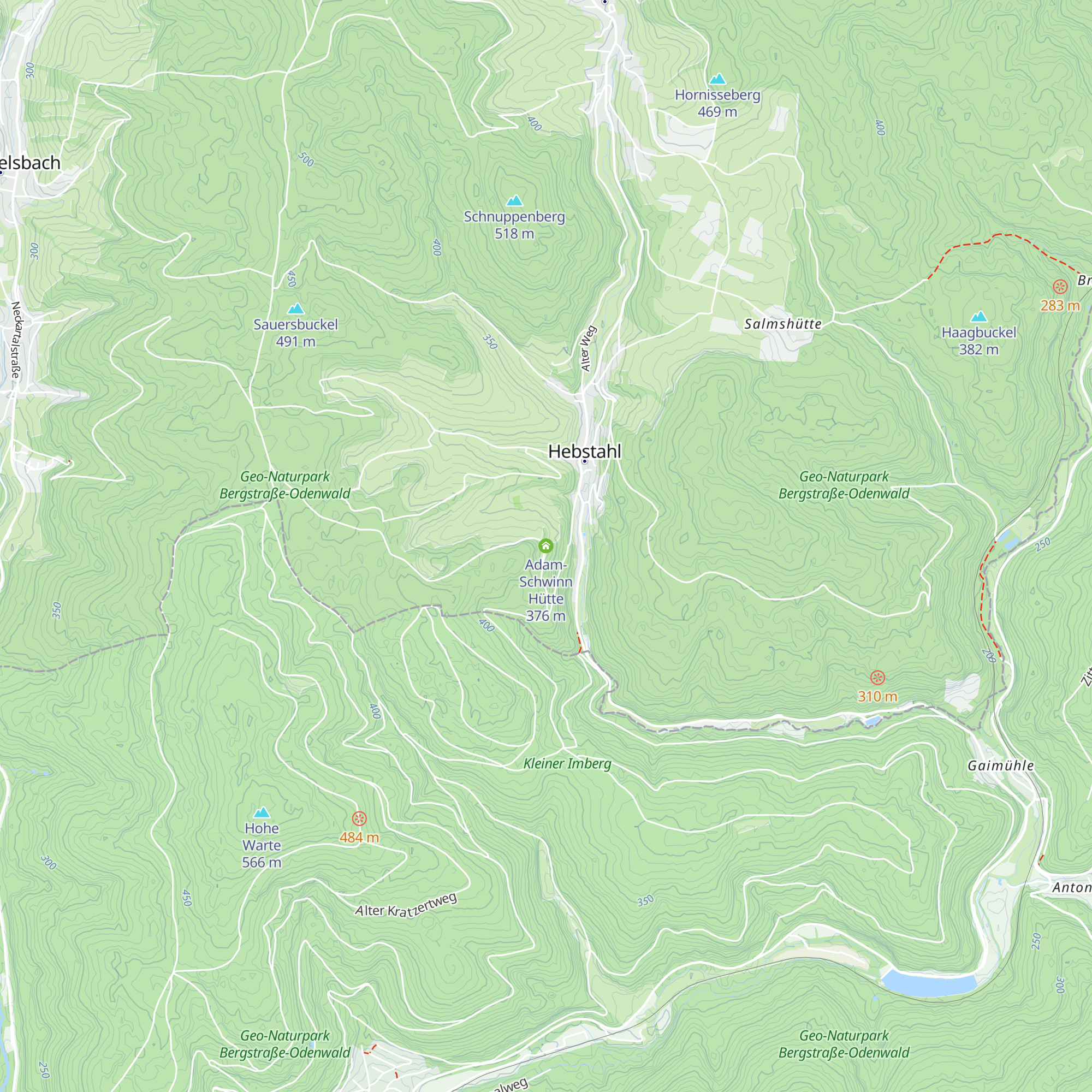 Adam-Schwinn Hütte map