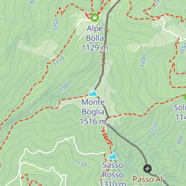 Map of Monte Boglia