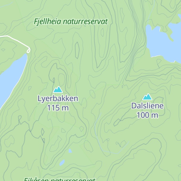 Map of Møllskåheia