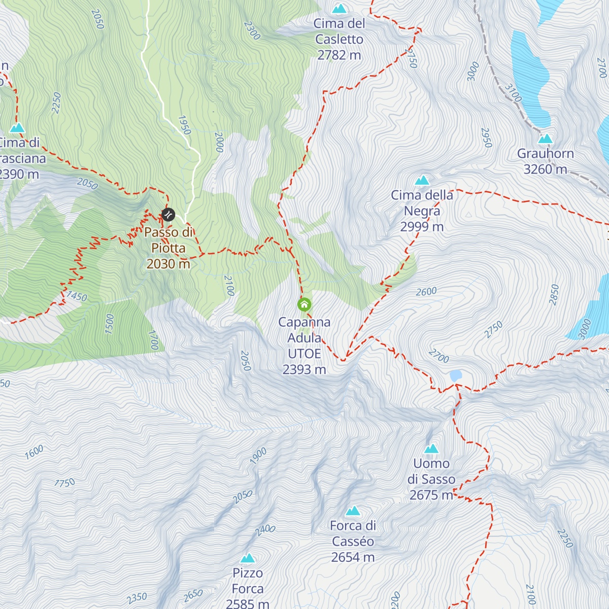 Capanna Adula UTOE map