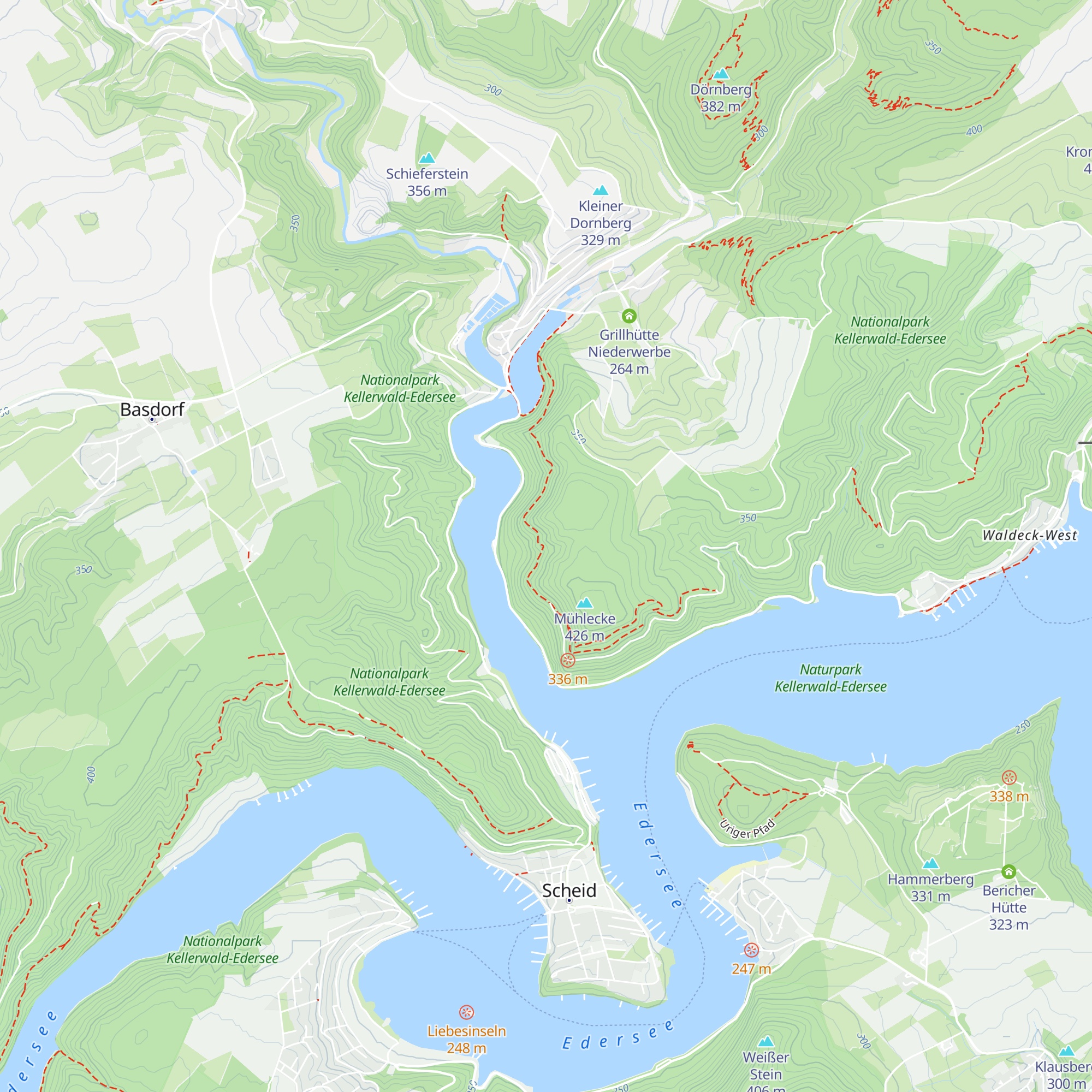 Horst Hühn-Hütte map