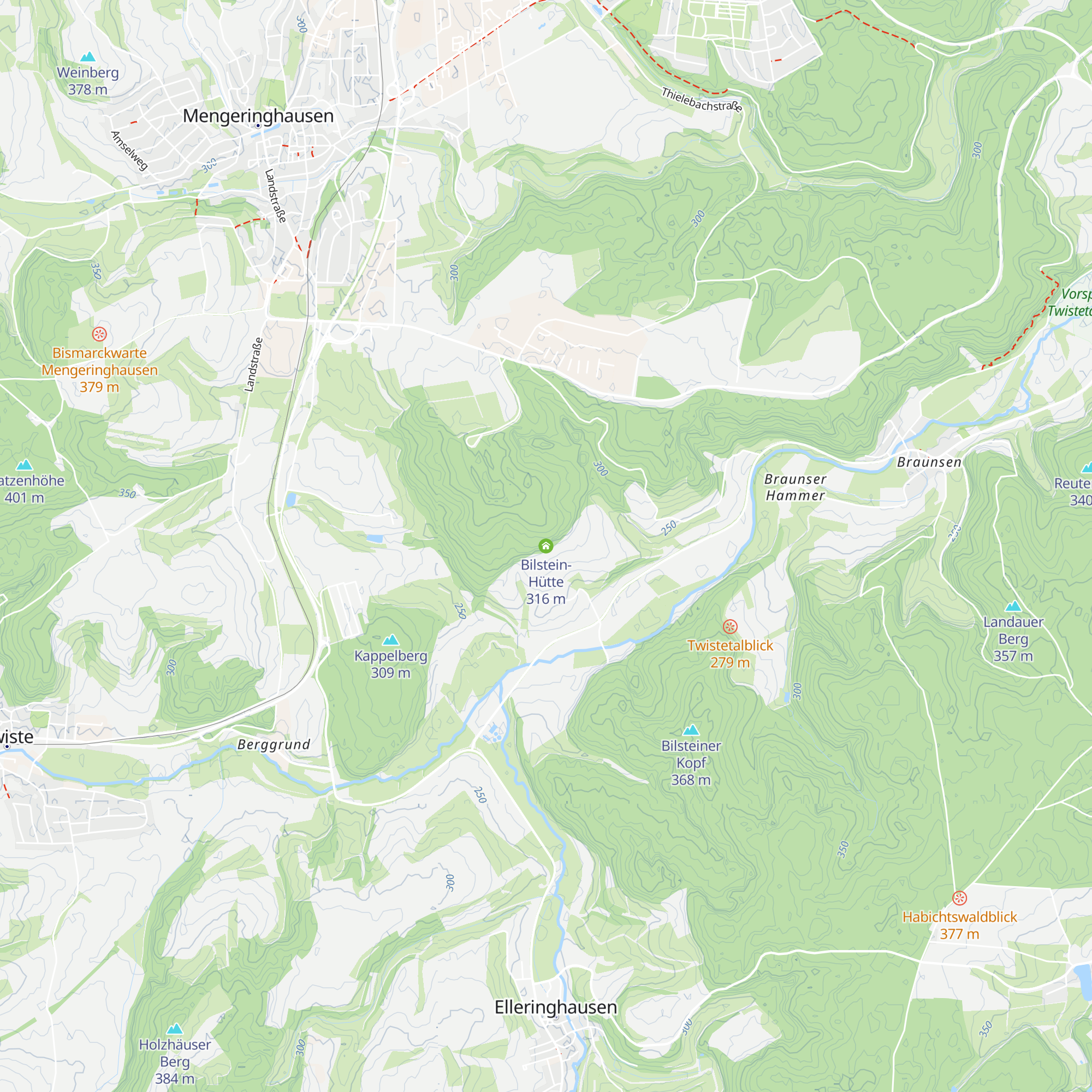 Bilstein-Hütte map