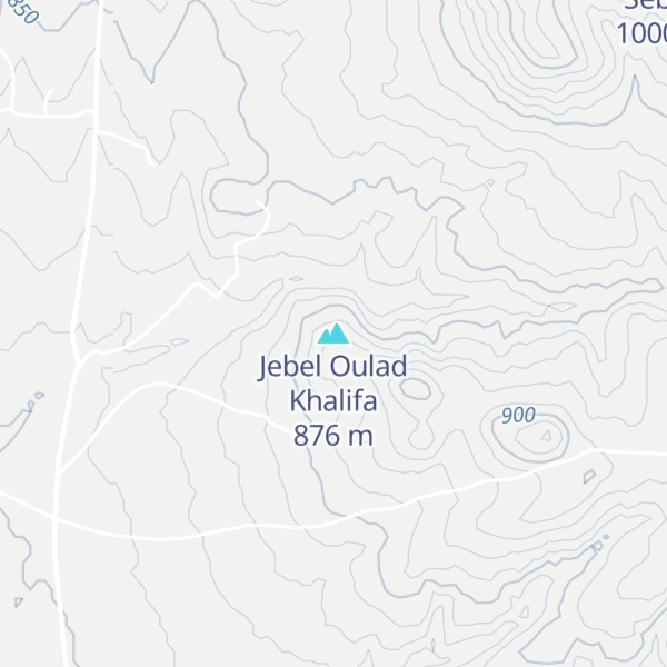 Map of Jebel Oulad Khalifa
