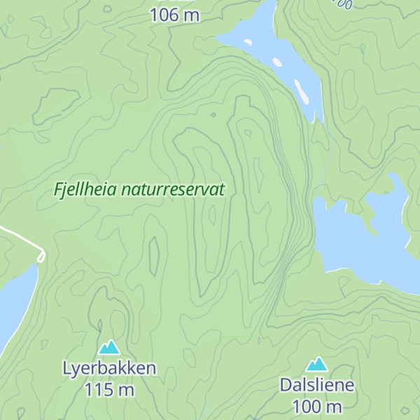 Map of Fjellheia