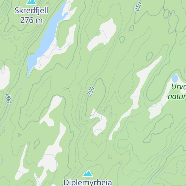 Map of Store Grasåsen