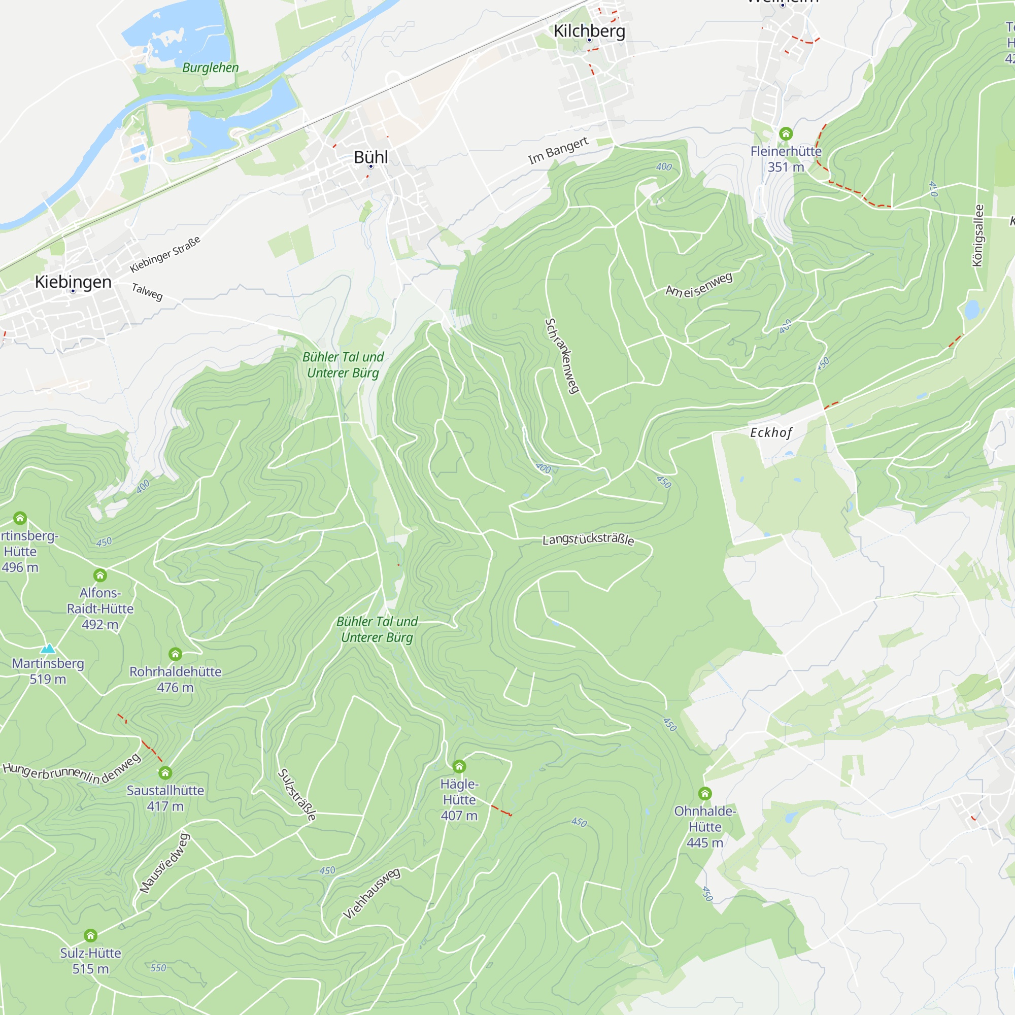 Bühlerwald-Hütte map