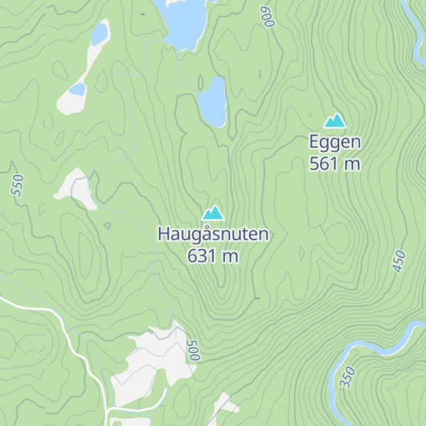 Map of Haugåsnuten