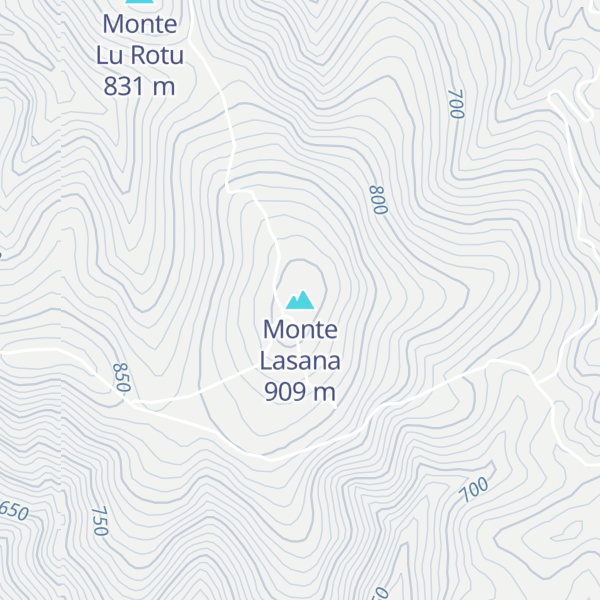 Map of Monte Lasana