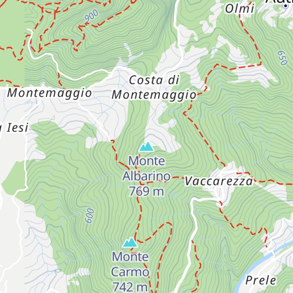 Map of Monte Albarino