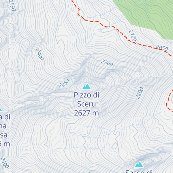 Map of Pizzo di Sceru
