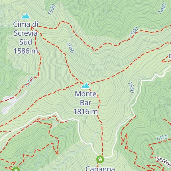 Map of Monte Bar